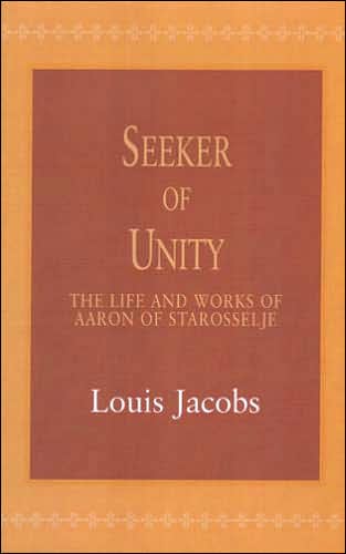 Cover for Louis Jacobs · Seeker of Unity (Paperback Book) (2006)