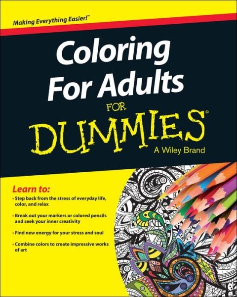 Cover for Dummies · Coloring For Adults For Dummies (Paperback Book) (2015)