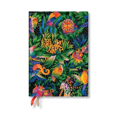 Jungle Song (Whimsical Creations) Midi 12-month Dayplanner 2024 - Whimsical Creations - Paperblanks - Bücher - Paperblanks - 9781439706916 - 2023