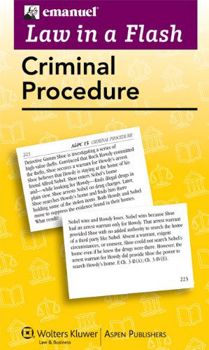 Cover for Steven L. Emanuel · Law in a Flash Cards: Criminal Procedure 2013 (Paperback Book) [Flc Crds edition] (2013)