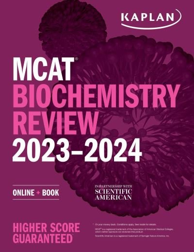 Cover for Kaplan Test Prep · MCAT Biochemistry Review 2023-2024: Online + Book - Kaplan Test Prep (Paperback Book) (2022)