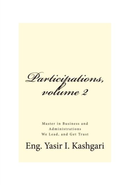 Cover for Eng Yasir I Kashgari · Participations 2 (Paperback Book) (2017)