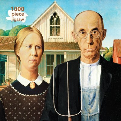 Cover for Adult Jigsaw Puzzle Grant Wood: American Gothic: 1000-Piece Jigsaw Puzzles - 1000-piece Jigsaw Puzzles (GAME) [New edition] (2017)