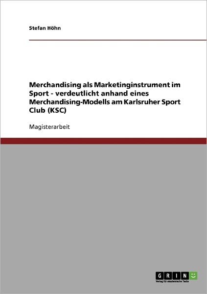 Cover for Höhn · Merchandising als Marketinginstrum (Bog) [German edition] (2007)