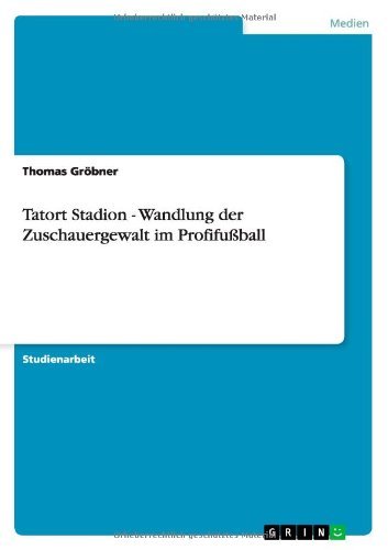 Cover for Gröbner · Tatort Stadion - Wandlung der Z (Book) [German edition] (2011)