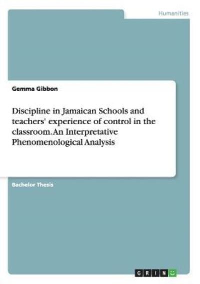 Cover for Gibbon · Discipline in Jamaican Schools a (Buch)