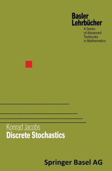 Cover for Konrad Jacobs · Discrete stochastics (Book) (2004)