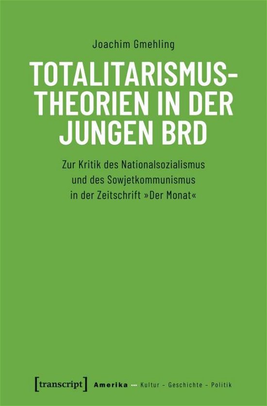 Cover for Gmehling · Totalitarismustheorien in der (Bog)