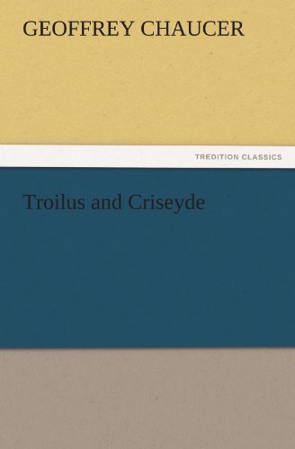 Cover for Geoffrey Chaucer · Troilus and Criseyde (Tredition Classics) (Pocketbok) (2011)