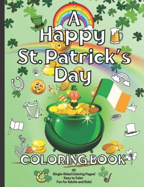 Cover for Lane Burke · A Happy St. Patrick's Day Coloring Book (Paperback Book) (2022)