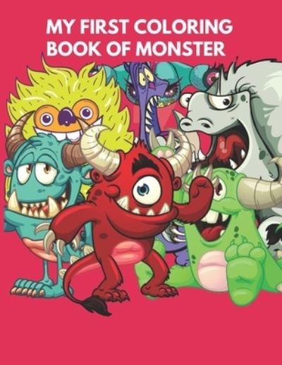 Cover for Coeur D'Art · My First Coloring Book of Monster (Paperback Book) (2021)