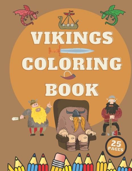 Cover for Aralez Art · Vikings Coloring Book (Paperback Bog) (2020)