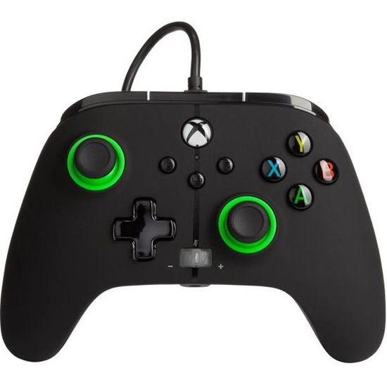 PowerA Officially Licensed Microsoft Wired Controller  Green Hint Xbox One - Xbox Series XS - Game - Power A - 0617885024917 - 