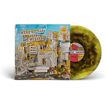 Cover for King Gizzard and the Lizard Wizard · Sketches of Brunswick East (Reissue) (Colourway &quot;Migraine&quot; Cloudy Yellow / Black Ice Vinyl) (LP) [Reissue edition] (2024)