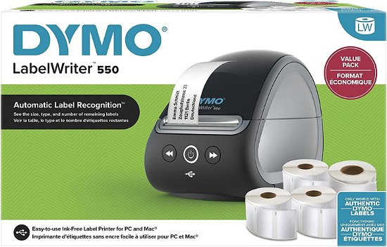 Cover for Dymo · DYMO LabelWriter  550  Value Pack mit 4 LW-Rollen (ACCESSORY) (2024)