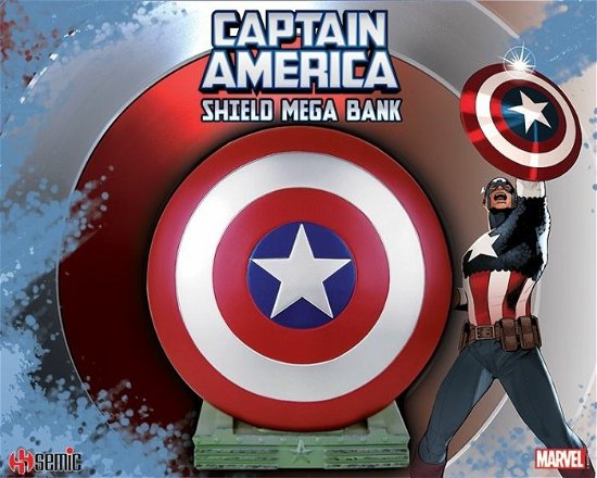 MARVEL - Captain America - Mega Money Bank Shield - P.Derive - Merchandise -  - 3760226377917 - 15. desember 2020