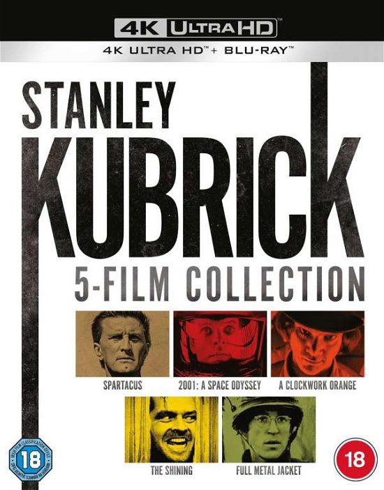 Cover for Stanley Kubrick: 5-film Collection · Stanley Kubrick (5 Films) Movie Collection (4K UHD Blu-ray) (2021)