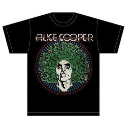 Alice Cooper Unisex T-Shirt: Medusa Vintage - Alice Cooper - Produtos - ROFF - 5055295343917 - 6 de julho de 2016