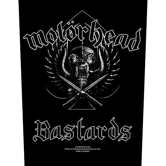 Cover for Motörhead · Bastards (Backpatch) (Patch) [Black edition] (2020)
