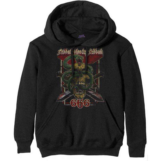 Black Sabbath Unisex Pullover Hoodie: Bloody Sabbath 666 - Black Sabbath - Merchandise - MERCHANDISE - 5056170643917 - 30 december 2019