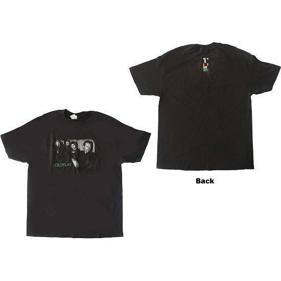 Cover for Coldplay · Coldplay Unisex T-Shirt: X &amp; Y Band Photo (Back Print/Ex Tour) (T-shirt) [size XL] [Black - Unisex edition]