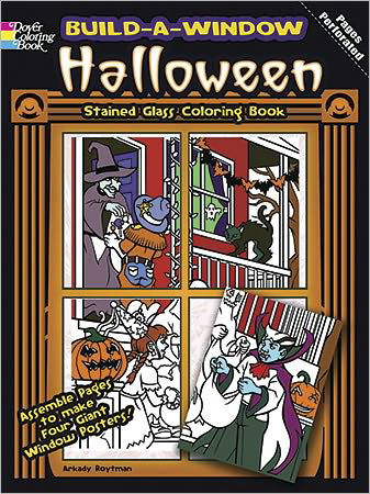 Cover for Arkady Roytman · Build a Window Stained Glass Coloring Book Halloween - Build Window Stained Glass Coloring Book (Paperback Book) (2011)