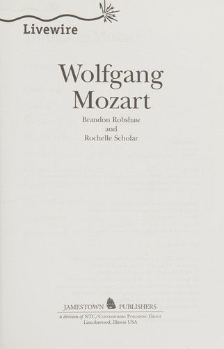 Cover for Brandon Robshaw · Wolfgang Mozart (Book) (2000)