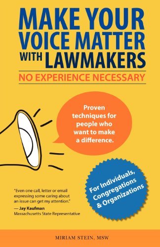 Make Your Voice Matter with Lawmakers: No Experience Necessary - Miriam Stein - Bøker - Another Look Publications - 9780984974917 - 1. februar 2012