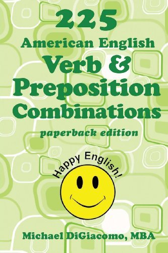 Cover for Michael Digiacomo · 225 American English Verb &amp; Preposition Combinations (Paperback Book) (2014)