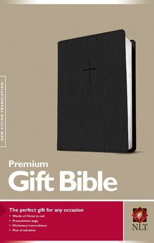 Cover for Tyndale · Premium Gift Bible (Lederbuch) [Black Imitation] (2022)
