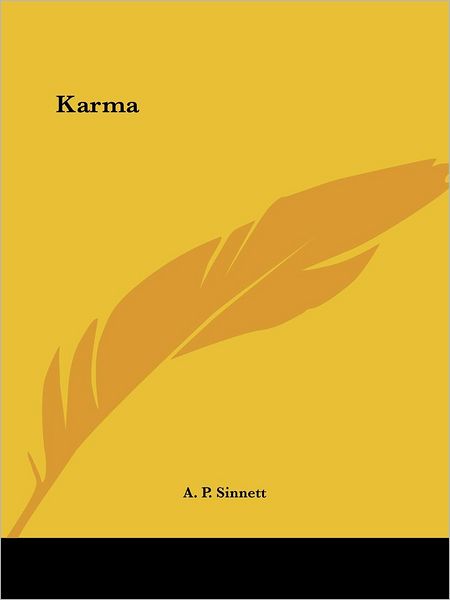 Cover for A. P. Sinnett · Karma (Paperback Book) (2005)