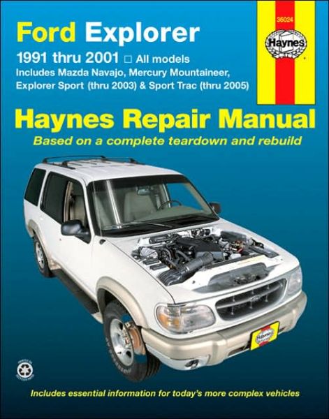 Cover for Haynes Publishing · Ford Explorer, Mazda Navajo, Mercury Mountaineer (91 - 05) (Paperback Book) [H36024 edition] (2006)