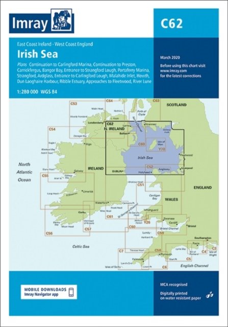 Cover for Imray · Imray Chart C62: Irish Sea - Imray C charts (Landkarten) [New edition] (2020)