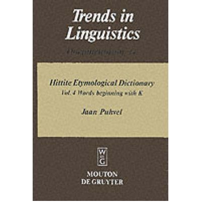 Cover for J. Puhvel · Hittite Etymol.Dictionary.04 (Book) (1997)