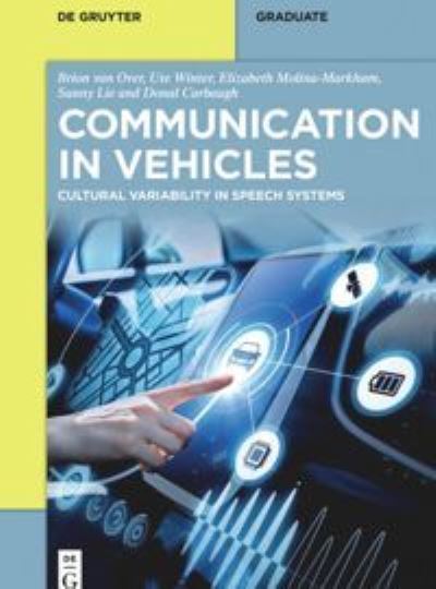 Cover for Brion Van Over · Communication in Vehicles: Cultural Variability in Speech Systems - De Gruyter Textbook (Paperback Book) (2020)