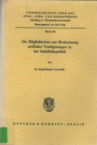 Cover for Grunwald · Die Möglichkeiten zur Bestimmu (Book) (1979)