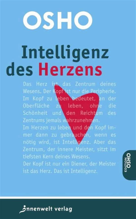Cover for Osho · Intelligenz des Herzens (Book)