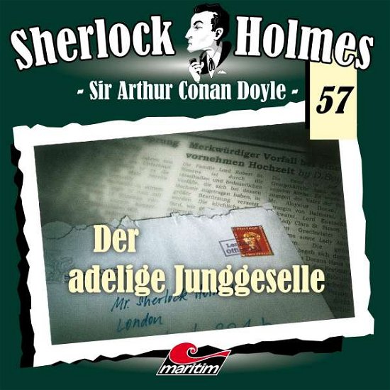 Cover for Sherlock Holmes · Folge 57-der Adelige Junggeselle (CD) (2022)