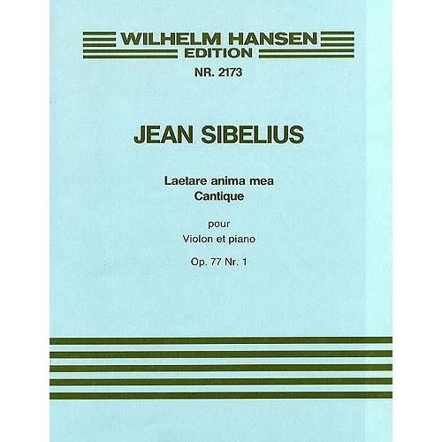 Cover for Jean Sibelius · Jean Sibelius: Laetare Anima Mea Op.77 No.1 (Violin or Cello / Piano) (Partitur) (2015)