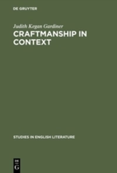 Cover for Gardiner · Craftmanship in Context (Buch) (1975)