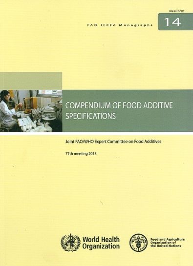 Cover for Joint FAO / WHO Expert Committee on Food Additives · Compendium of food additive specifications: Joint FAO / WHO Expert Committee on Food Additives, 77th meeting 2013 - FAO JECFA monographs (Paperback Book) (2014)