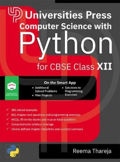 Cover for Reema Thareja · Computer Science with Python for CBSE Class XII - CBSE Higher Secondary (Paperback Book) (2024)