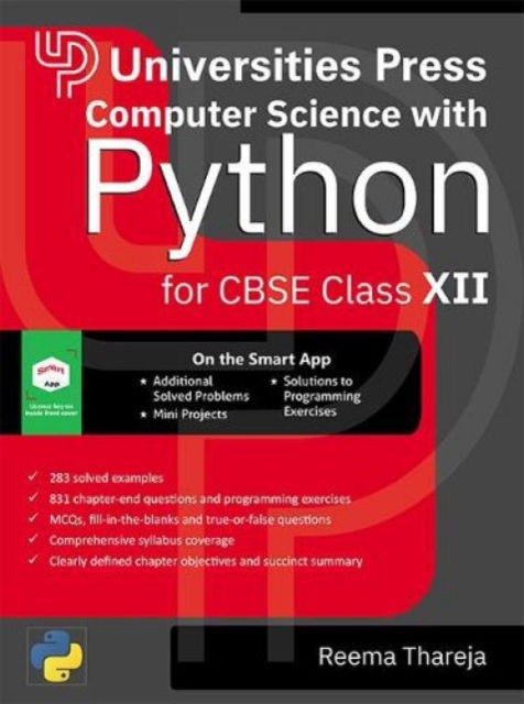 Computer Science with Python for CBSE Class XII - CBSE Higher Secondary - Reema Thareja - Livres - Universities Press - 9789389211917 - 20 avril 2024