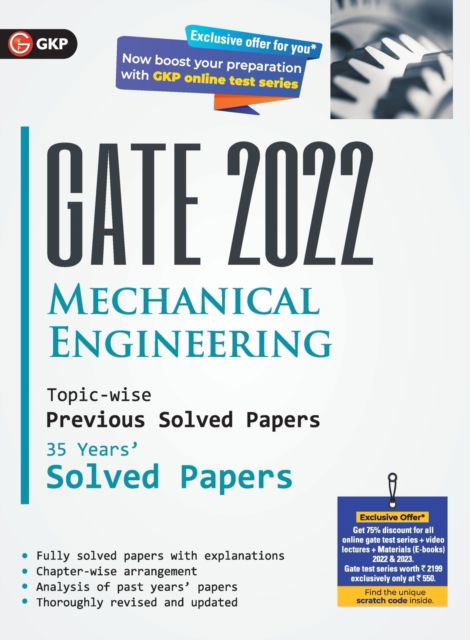 Cover for G K Publications (P) Ltd · Gate 2022 Mechanical Engineering - 35 Years Topic-Wise Previous Solved Papers (Paperback Book) (2021)