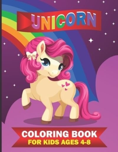 Cover for Blue Star · Unicorn Coloring Book: Cute Unicorn Coloring Book for Kids Ages 4-8 / Awesome Gift for All Occasions (Paperback Book) (2020)