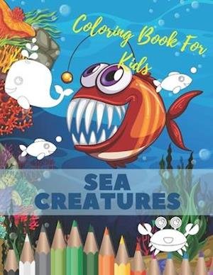 Cover for Suzan Caterine · Sea Creatures Coloring Book for Kids (N/A) (2020)