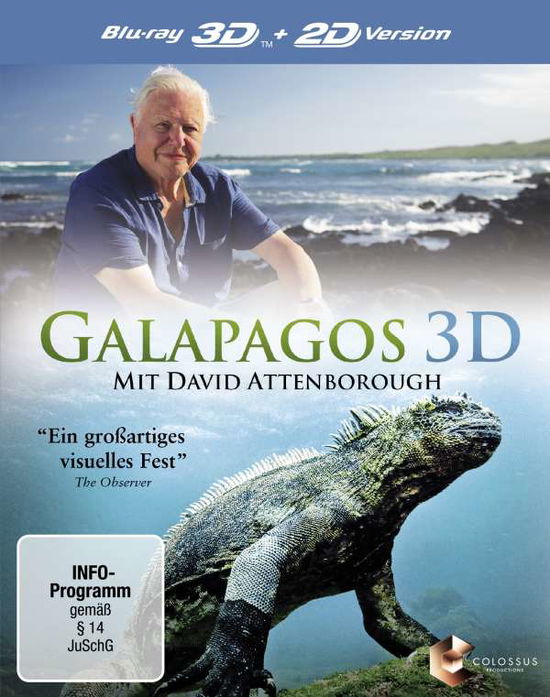 Cover for Attenborough,David (Presenter) · Galapagos 3D (Blu-ray) (2016)