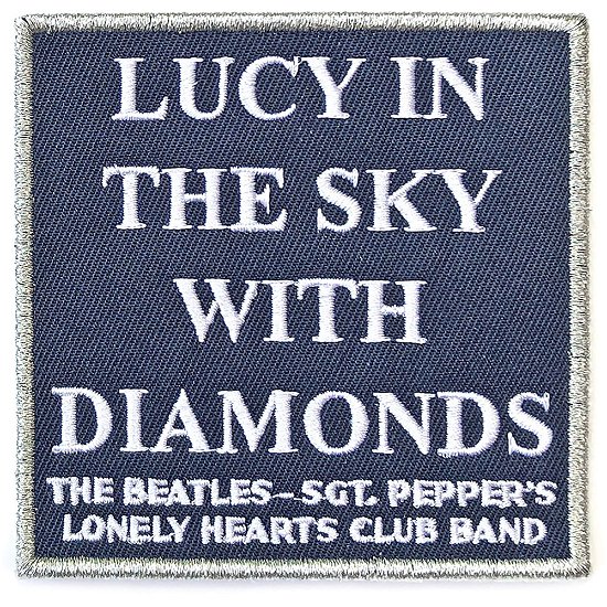 The Beatles Standard Woven Patch: Lucy In The Sky with Diamonds - The Beatles - Koopwaar -  - 5056170691918 - 