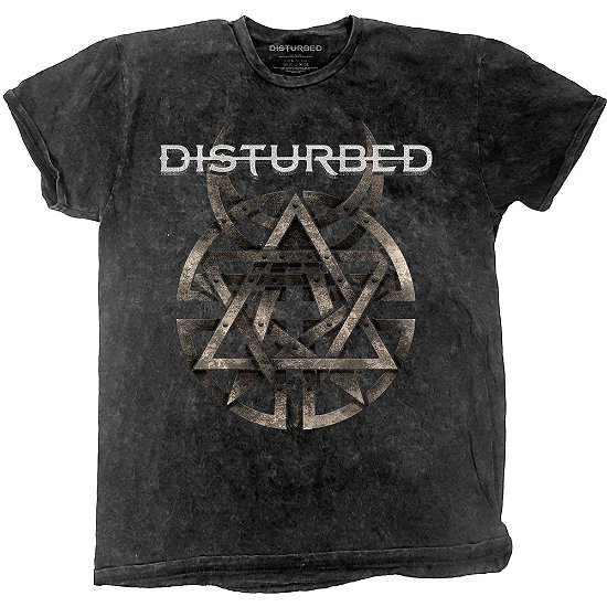 Disturbed Unisex T-Shirt: Riveted (Wash Collection) - Disturbed - Produtos -  - 5056368692918 - 