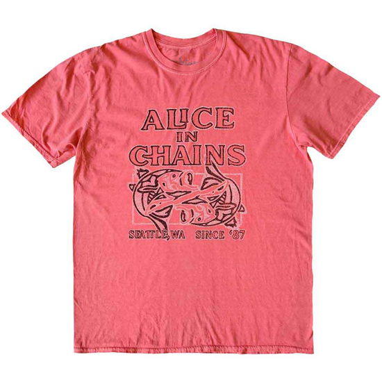 Cover for Alice In Chains · Alice In Chains Unisex T-Shirt: Totem Fish (Pink) (T-shirt) [size XL] (2022)